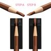 2-in-1 Metal Duckbill-Shape Eyebrow Pencil Shaper with 2 Single Edge Razor Blades - Eye Makeup Shaping Tool for Waterproof Peel Off Brow Pencils - Compact Cosmetic Shaper for Beginners & Professional view 4