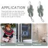 Beaupretty 2pcs Long Bath Flower Bathroom Shower Tools Men Body Lotion Bath Loofahs Exfoliating Bath Sponge for Men Body Exfoliating Puffs White Body Wash Girl Nylon Mesh view 3