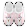 Umidedor Llama Pink Slippers For Women Girls, Soft Memory Foam Non-Slip Indoor House Slippers Home Shoes For Bedroom Hotel Travel Spa view 1