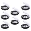 8cs Eye Shadow Blank Empty Blush Case Eyeshadow Case DIY Makeup Empty Eyeshadow Blusher Case Eyeshadow Palette Pans Makeup Brishes Makeup Pallet Mini Box Plastic Travel With Cover view 1