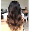 1b/30 Ombre Color Brazilian body wave HD Lace Front wigs human hair 180% Density 13x6 Deep Part HD Transparent lace wigs Unprocessed Virgin Human Hair Wigs for Black Women Pre Plucked Bleached Knots view 4