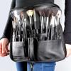 Professional Makeup Brushes Organizer Bag, 24 Pockets Professional Makeup Brush Bag, Organizer Foldable, With Artist Belt Strap, Portable Zipper, For Travel Home (Brush NOT Included) view 2
