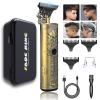 FADEKING Beard Trimmer for Men, Mes Hair Trimmer T-Blade Trimmer Cordless Rechargeable Edgers Clippers Haircut & Grooming Kit with Travel Storage Case view 1