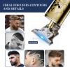 FADEKING Beard Trimmer for Men, Mes Hair Trimmer T-Blade Trimmer Cordless Rechargeable Edgers Clippers Haircut & Grooming Kit with Travel Storage Case view 4