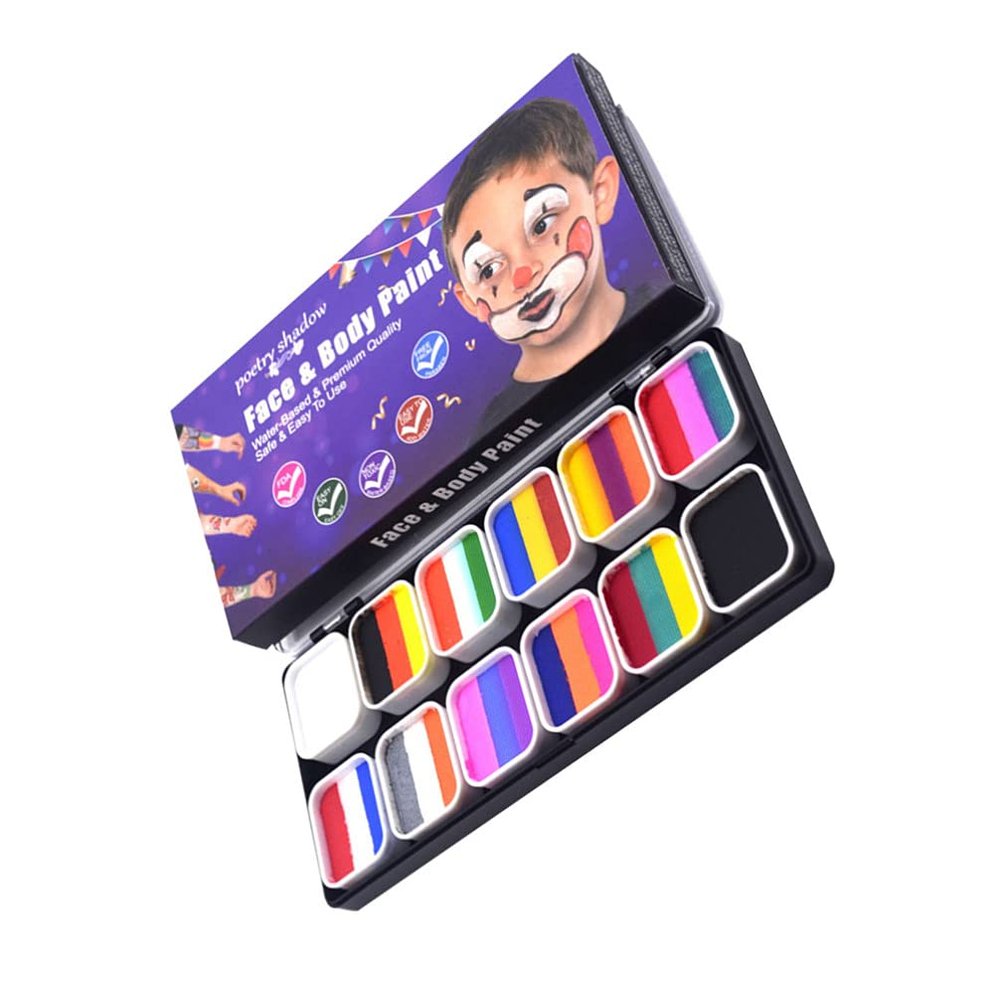 Beaupretty Water-soluble Paint for Halloween and Parties Fast-drying Pigment Makeup for Creative Designs Skin for Ktv Birthday Celebrations and Theatrical Performances