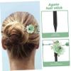 Beaupretty Chinese Style Hair Bun Holder Elegant Vintage Hairpin Decorative Beads for Updos Suitable for Hanfu and Daily Wear Lightweight Hair Styling Tool view 4