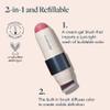 trestique Blush Stick, Vegan Blush Stick With Built-In Brush, Pink Blush Makeup For Women, Rose Makeup, 2-In-1 Creamy view 2