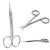 Nail Scissors Professional Cuticle Scissors Extra Strong Straight Curved Manicure Nail Art Scissors (CS-04) view 1