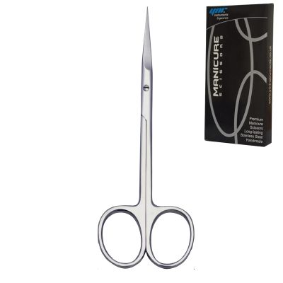 Nail Scissors Professional Cuticle Scissors Extra Strong Straight Curved Manicure Nail Art Scissors (CS-05)