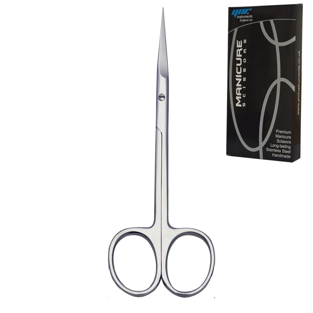 Nail Scissors Professional Cuticle Scissors Extra Strong Straight Curved Manicure Nail Art Scissors (CS-05)