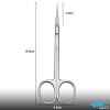 Nail Scissors Professional Cuticle Scissors Extra Strong Straight Curved Manicure Nail Art Scissors (CS-05) view 3