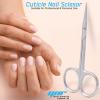 Nail Scissors Professional Cuticle Scissors Extra Strong Straight Curved Manicure Nail Art Scissors (CS-05) view 4