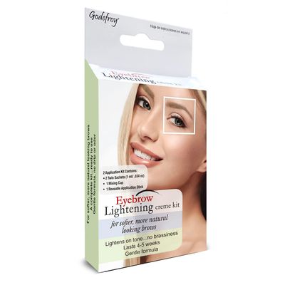 Godefroy Eyebrow Color Lightening Crme, 2 Application Kit, .34 Oz