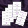 Brow Lamination Aftercare Card | 50 Pack | 2x3.5 inches Business Card Size | Starter Lift Kit At Home DIY Brow Lift and Tint | Snatched Brows White with Purple Design view 4