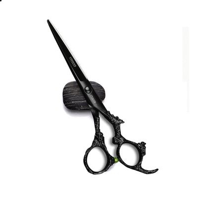 6.0 inch Hair Cutting Scissors Professional Black Dragon Handle 440C Salon Hair Cutting Shears - Hairdressing Cutting Shears- Perfect for Barber and Home Use 1PC