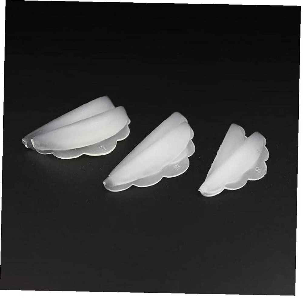 Ayrsjcl 6pcs Silicone Eyelash Extension Shields Pads Eye Lifting Curlers Pad Women Beauty Tools 4.5cm