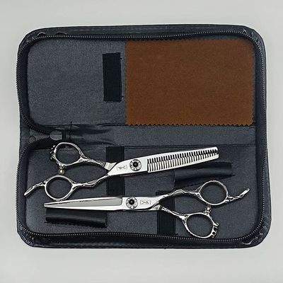 Hair Cutting Scissors, Hair Scissors 440C Professional Hairdressing Scissors Thinning Scissors Barber Hair Cutting Scissors Set BY ZZYY (Color : GRAY)