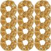 12 Pcs Gold Sequin Scrunchies Bridesmaid Scrunchy Elastics Ponytail Holders Hair Wrist Ties Bands Cloth Scrunchies for Show Gym Dance Party Club Girl Women view 1