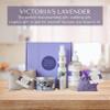 Victoria's Lavender Home Essential Products Set - Made in the USA Collection, Includes Soy Candle, Room Spray, Hand Soap, Organza Sachets, Dryer Bags, Ideal Gift Set for Home Buyers - Lavender (5 Pcs) view 2