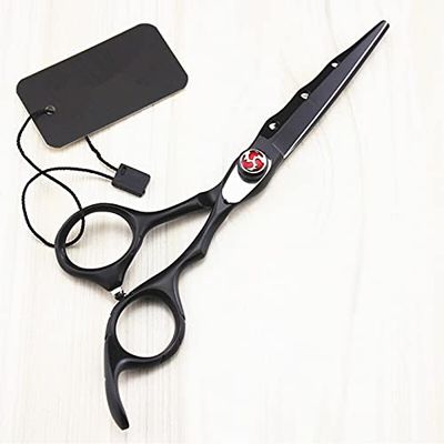 Hair Cutting Scissors, Professional Japan 440c 6 inch Black hair cutting scissors haircut thinning barber makas haircutting shears Hairdresser scissors BY ZZYY (Color : Cutting)