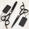 Hair Cutting Scissors, Professional Japan 440c 6 inch Black hair cutting scissors haircut thinning barber makas haircutting shears Hairdresser scissors BY ZZYY (Color : Cutting) view 2