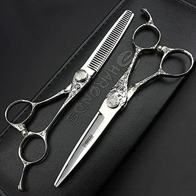 Hair Cutting Scissors, 6 inch hairdressing scissors barber shop supplies hair scissors for hairdresser to make coiffure BY ZZYY (Color : Scissors set)