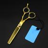 Hair Cutting Scissors, Japan 440c 5.5 & 6 inch gold hair scissors haircut thinning barber hair cutting shears Hairdresser scissors BY ZZYY (Color : 5.5 inch cutting) view 2