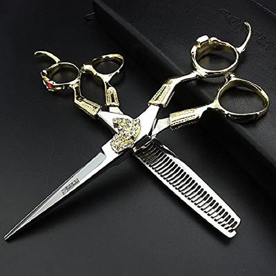 Hair Cutting Scissors, 6 inch hairdressing scissors special barber scissors for hairdressing scissors BY ZZYY (Color : 2)
