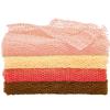 4 Pieces African Net Bath Sponge African Exfoliating Long Net Sponge Exfoliating Shower Body Scrubber Skin Smoother for Daily Use(Orange, Brown, Cream, Peach, 25.6 x 7.9 inch) view 2