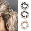 Brinie Pearl Hair Ties Black Ponytail Holders Elastic Crystal Hair Scrunchies Pearl Hair Accessories for Women and Girls (Pack of 3) view 1