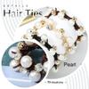 Brinie Pearl Hair Ties Black Ponytail Holders Elastic Crystal Hair Scrunchies Pearl Hair Accessories for Women and Girls (Pack of 3) view 4