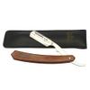 rofessional Straight Edge Razor Stainless Steel Razor with wooden handle Close Shaving Men's Manual Shaver view 1