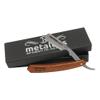 rofessional Straight Edge Razor Stainless Steel Razor with wooden handle Close Shaving Men's Manual Shaver view 2