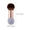 FOMIYES 1pc Dual-ended Blush Brush Soft Synthetic Bristles Portable Makeup Brush for Blush and Powder Application for Travel and Daily Use for Women view 2