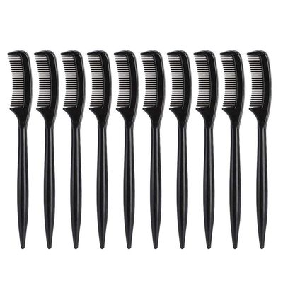AKOAK 10 Pcs Black Eyelash Comb Mini Plastic Eyebrow Comb Makeup Mascara Applicator Ladies and Girls Beauty Makeup Tool