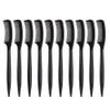 AKOAK 10 Pcs Black Eyelash Comb Mini Plastic Eyebrow Comb Makeup Mascara Applicator Ladies and Girls Beauty Makeup Tool view 1