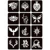 Moricher Henna tattoo kit Temporary Tattoo Kits 5 cones 96 Stencils Gifts for DIY Art Party view 4