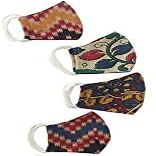 BSD Organics Assorted color - Kalamkari Cotton Face Masks soft on skin & Bio degradable -set of 12.