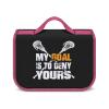 FunnyStar Lacrosse Goal Toiletry Bag With Hanging Hook Makeup Cosmetic Tote Bag Organizer For Travel Gym Bathroom view 1