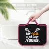 FunnyStar Lacrosse Goal Toiletry Bag With Hanging Hook Makeup Cosmetic Tote Bag Organizer For Travel Gym Bathroom view 3