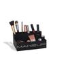 GEGUTON Makeup Organizer Box - Organization Display for Makeups, Cosmetics Steel Storage Set for Vanity, Birthday Gifts for Mom, Women & Girls, Gift for Her - Beauty Collection - Black view 1