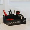 GEGUTON Makeup Organizer Box - Organization Display for Makeups, Cosmetics Steel Storage Set for Vanity, Birthday Gifts for Mom, Women & Girls, Gift for Her - Beauty Collection - Black view 2