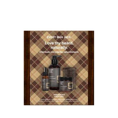 EVERY MAN JACK Sandalwood Beard Kit, 1 EA