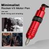 Tattoo Kit Professional Rocket Tattoo Machine Pen Motor Strong Tattoo Power Supply 10 Pcs Cartridge Needle Tattoo Supplies,Black view 4