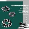 12 Pieces Checkered Scrunchies Hair Ties - Christmas Buffalo Plaid Elastic Ponytail Holders in Black and White for Girls and Women view 2