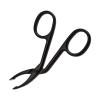 Eyebrow Scissors Tweezers, Stainless Steel Elbow Eyebrow Tweezers Pliers Clip, Flat Tip Eyebrow Removal Scissors, Straight Pointed Eyebrow Plucking Makeup Tool for Trimming Eyelash Extensions Eyebrow view 1