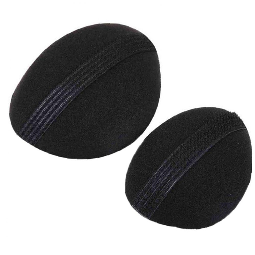 2pcs Sponge Foam Hair Volume Bump Up Insert Clip Hair Base Styling Accessories Hair Volume Padding Insert Tool Black