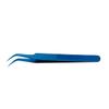 Eyelash Extension Tweezers ESD-15 Stainless Steel Tweezers, Used for Eyelash Extension, Manual Calibration Elbow Tweezers (Color-Plated Blue) 1pcs view 1