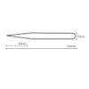 Eyelash Extension Tweezers ESD-15 Stainless Steel Tweezers, Used for Eyelash Extension, Manual Calibration Straight Tweezers (Green) 1pcs view 2