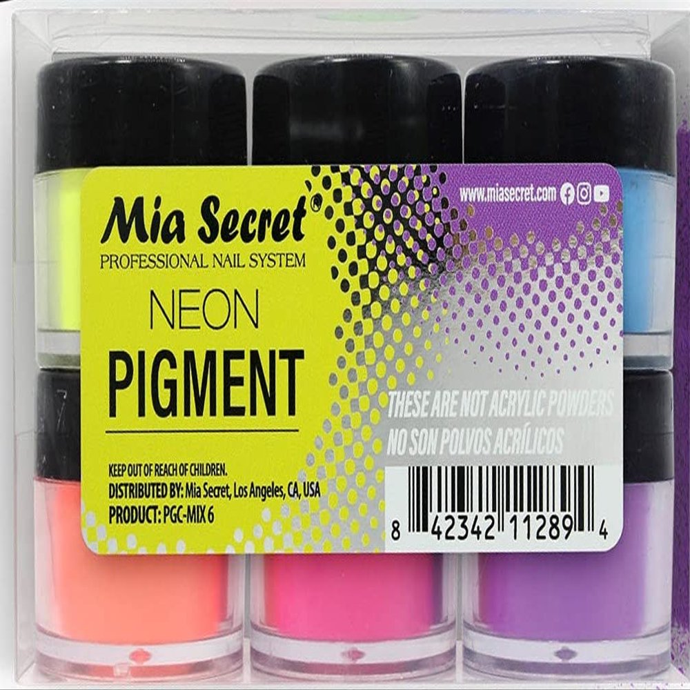 Mia Secret PIGMENT MIXES - 6 COLORS SET (MIX-6 (NEON))